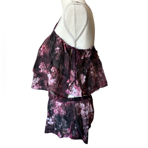 Free People Intimately Night Garden Combo Pajama Set Floral Top & Shorts NWT XL - Picture 6 of 9